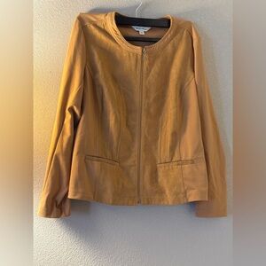 Studio Works Women's Tan Leather Jacket